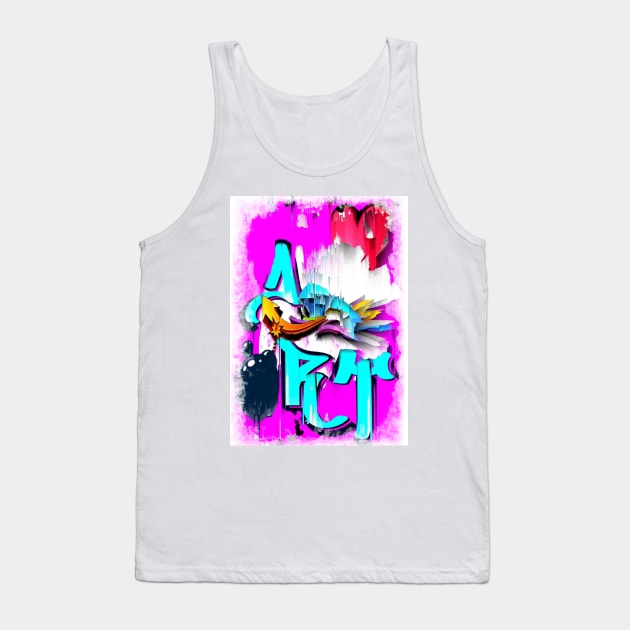 Art love graffiti Tank Top by SilverPixieArt